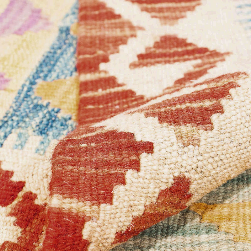 Kelim tapijt - Splash - 194 x 152 cm - veelkleurig