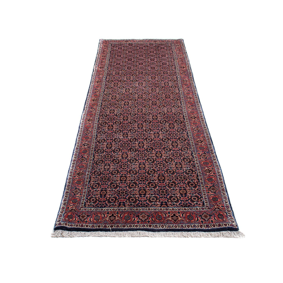 Loper Perzisch tapijt - Bijar - 297 x 90 cm - licht rood
