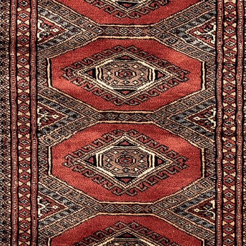 Loper Afghaans tapijt - Bukhara - 400 x 63 cm - donkerrood