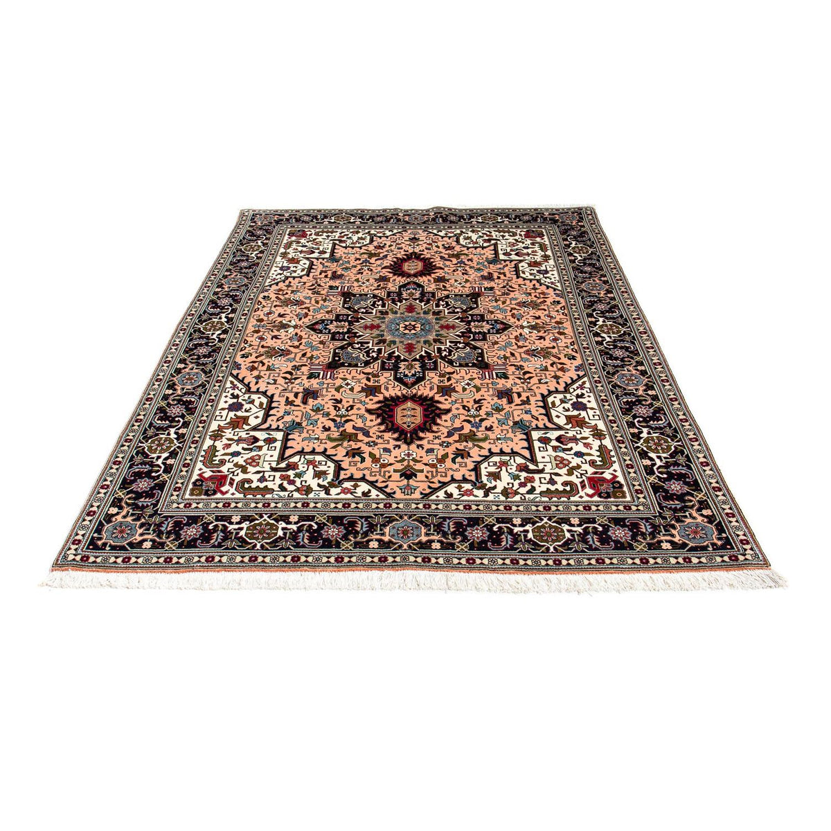 Perzisch tapijt - Tabriz - Premium - 202 x 147 cm - licht rood