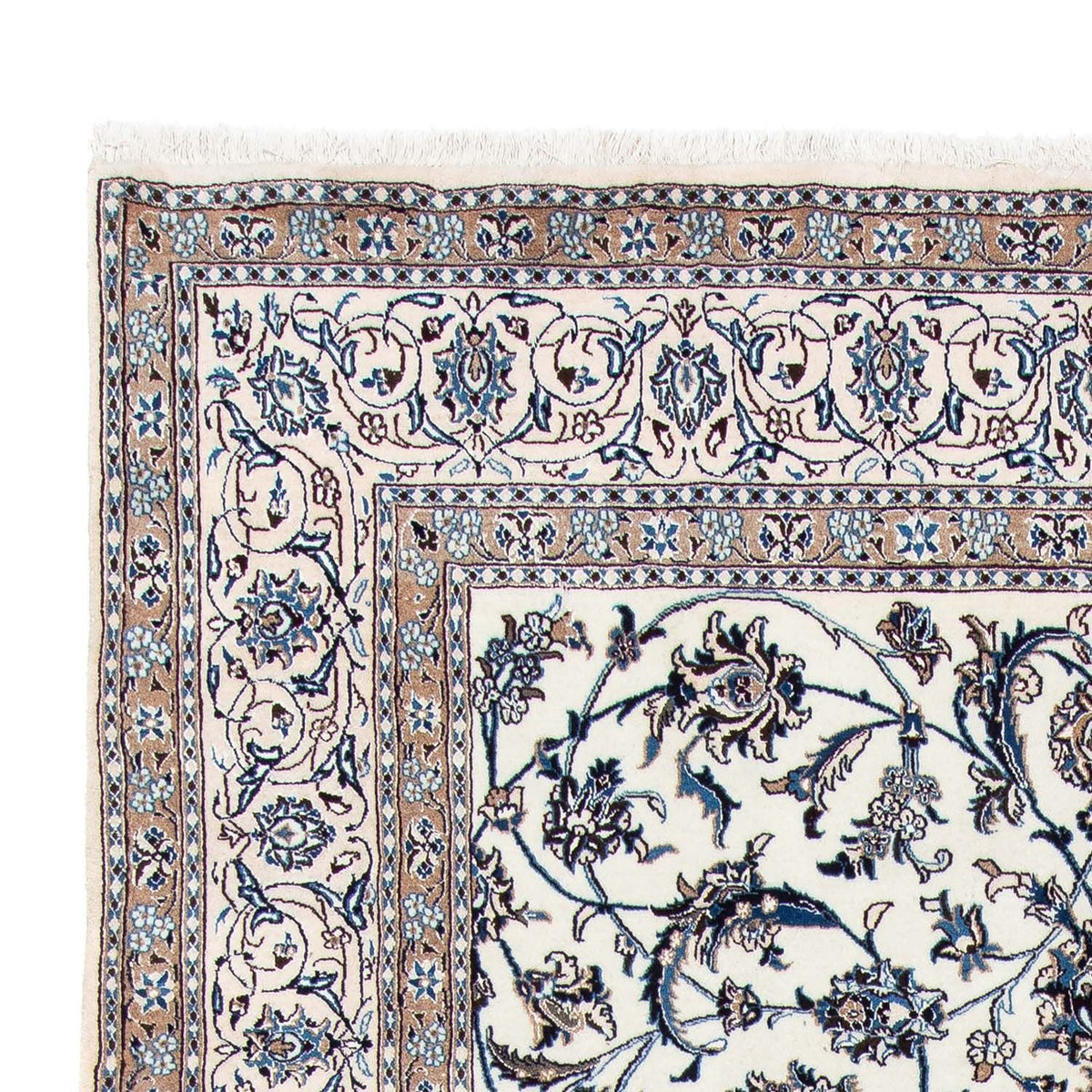 Perzisch tapijt - Nain - Koninklijk - 292 x 206 cm - beige