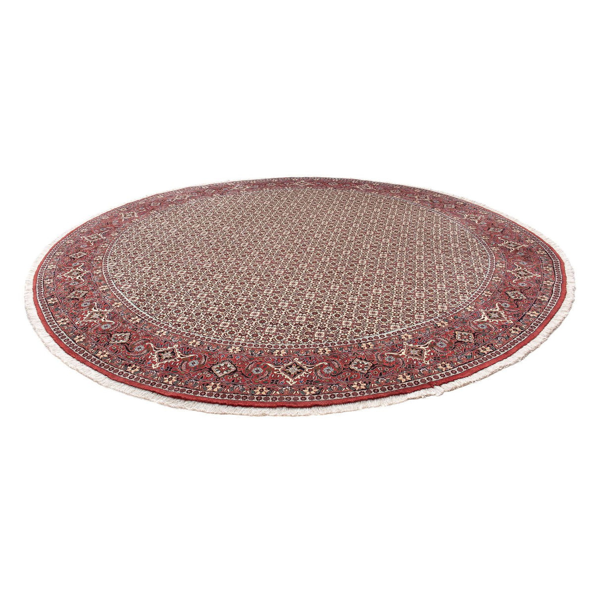 Perzisch tapijt - Bijar rond  - 305 x 305 cm - rood