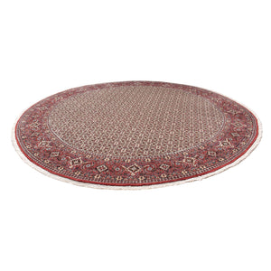 Perzisch tapijt - Bijar rond  - 305 x 305 cm - rood