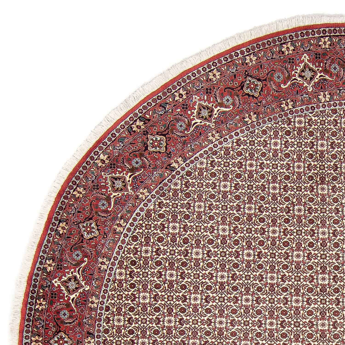 Perzisch tapijt - Bijar rond  - 305 x 305 cm - rood