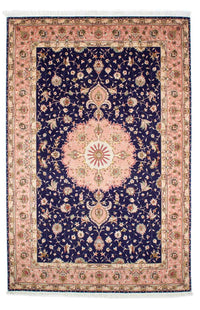 Perzisch tapijt - Tabriz - Royal - 250 x 163 cm - donkerblauw