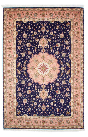 Perzisch tapijt - Tabriz - Royal - 250 x 163 cm - donkerblauw
