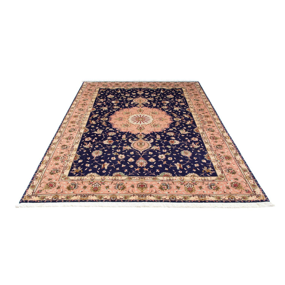 Perzisch tapijt - Tabriz - Royal - 250 x 163 cm - donkerblauw