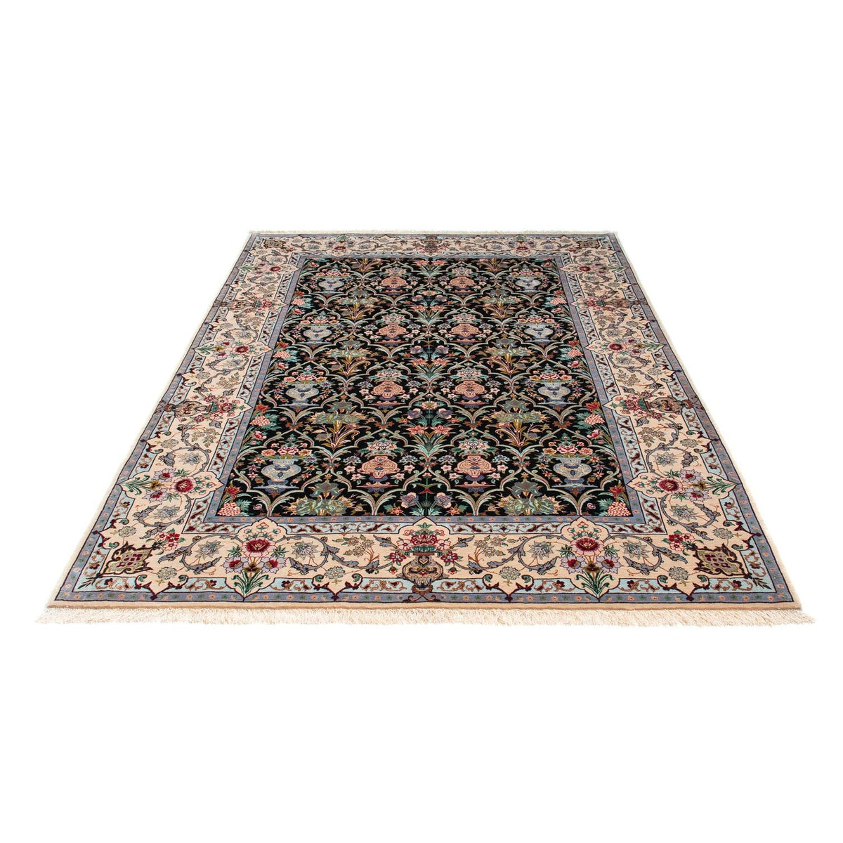 Perzisch tapijt - Isfahan - Premium - 233 x 156 cm - donkerblauw