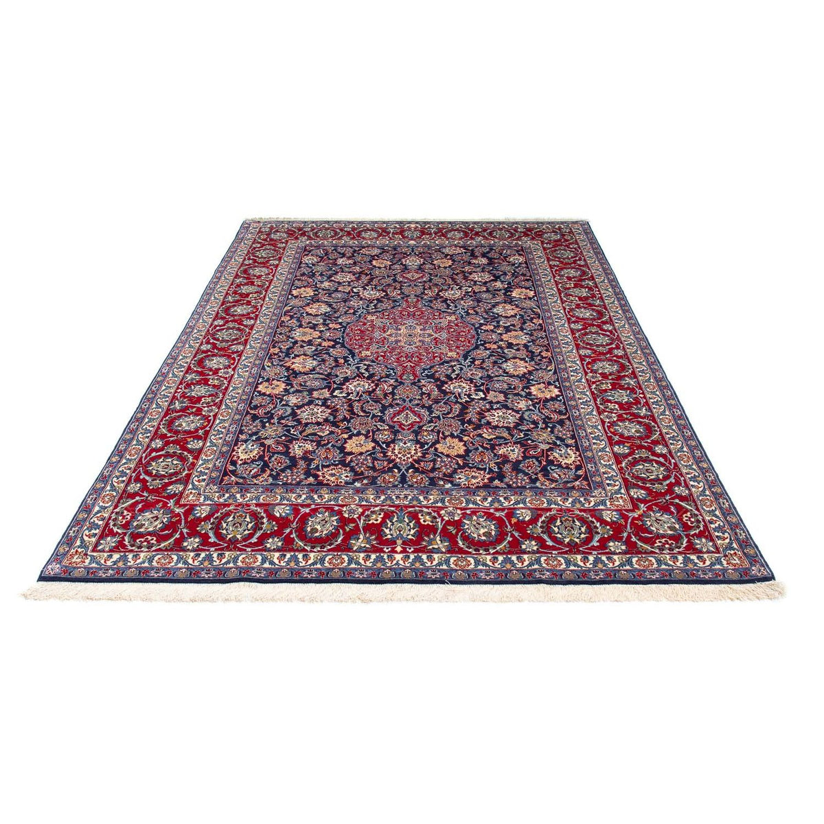 Perzisch tapijt - Isfahan - Premium - 238 x 171 cm - donkerblauw