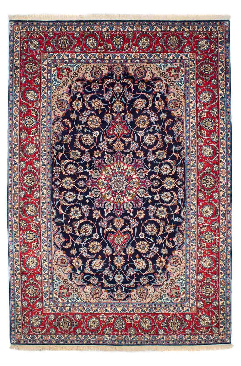 Perzisch tapijt - Isfahan - Premium - 233 x 155 cm - donkerblauw