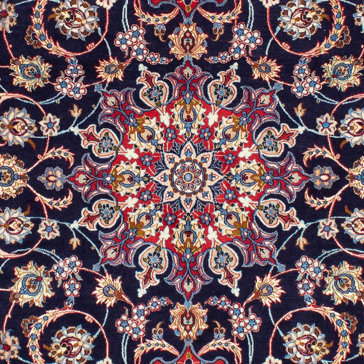 Perzisch tapijt - Isfahan - Premium - 233 x 155 cm - donkerblauw