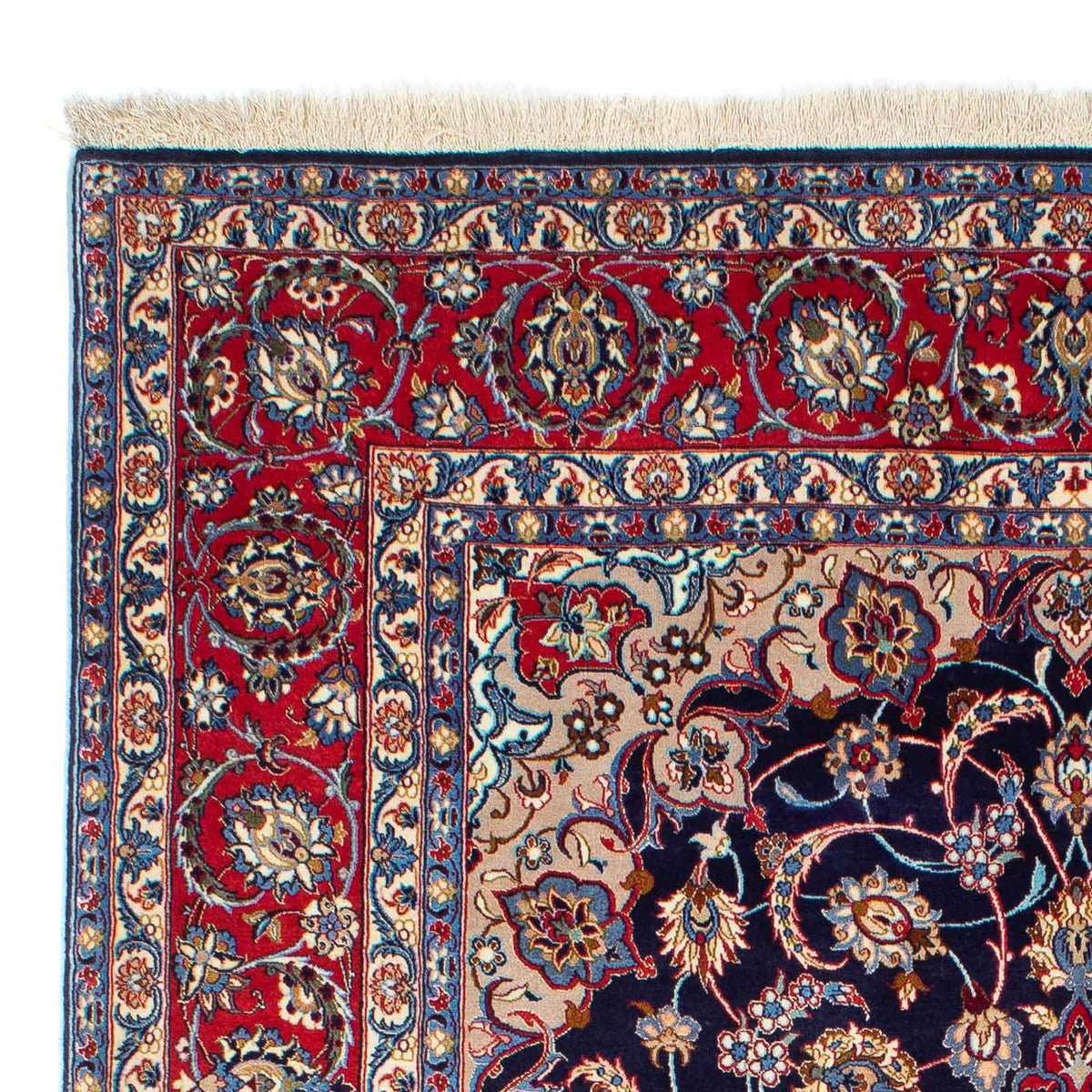 Perzisch tapijt - Isfahan - Premium - 233 x 155 cm - donkerblauw