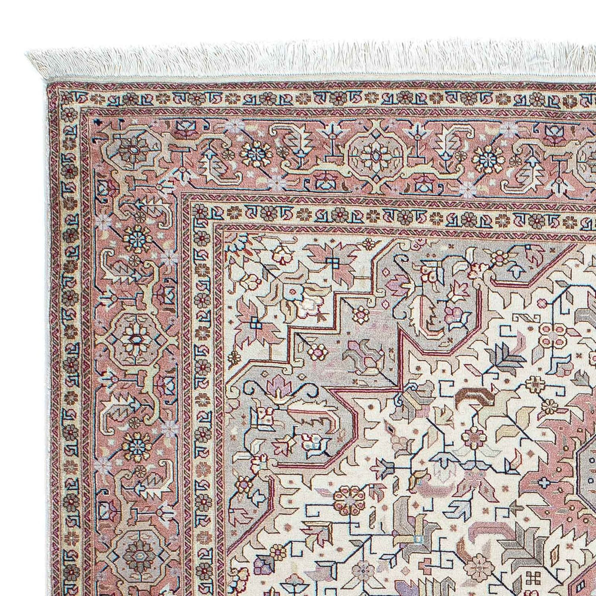 Perzisch tapijt - Tabriz - Royal - 204 x 152 cm - beige