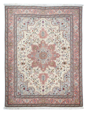 Perzisch tapijt - Tabriz - Royal - 200 x 149 cm - beige