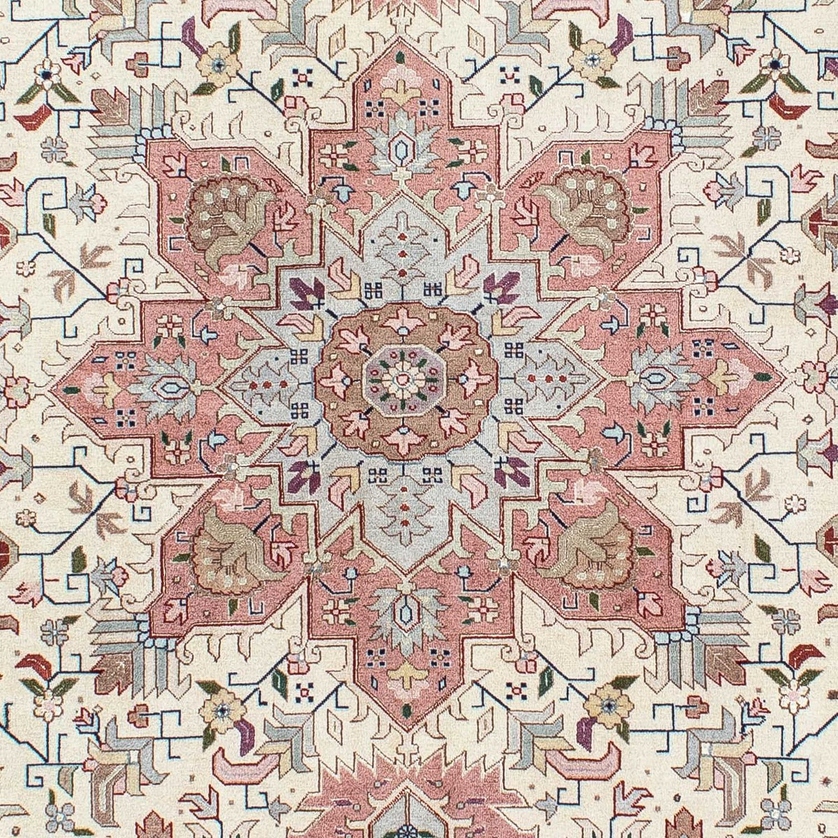 Perzisch tapijt - Tabriz - Royal - 200 x 149 cm - beige