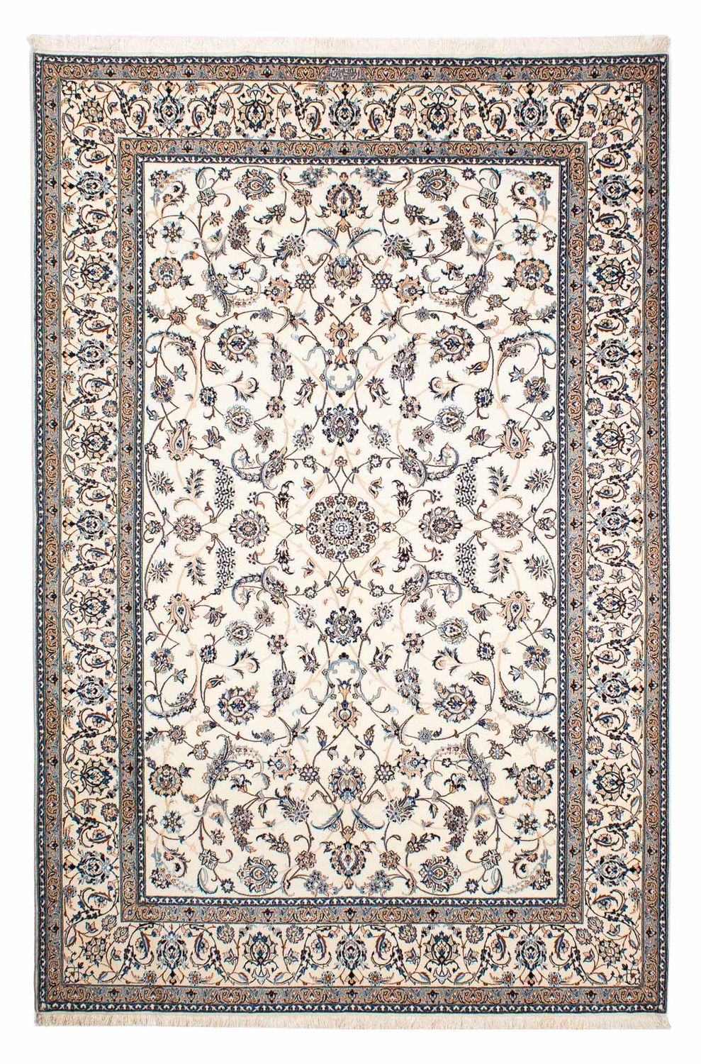 Perzisch tapijt - Nain - Koninklijk - 263 x 176 cm - beige