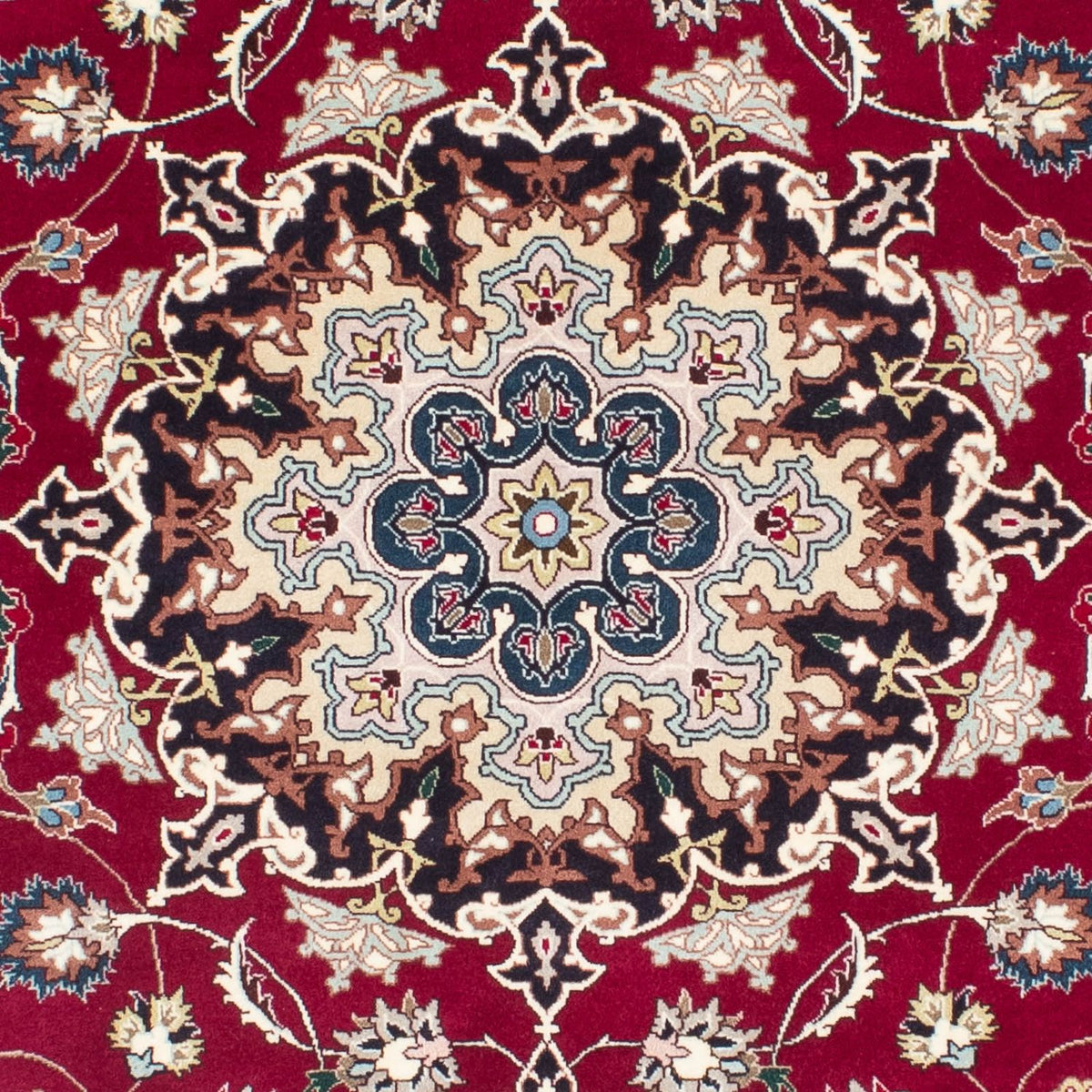 Perzisch tapijt - Tabriz - Royal - 197 x 153 cm - donkerrood