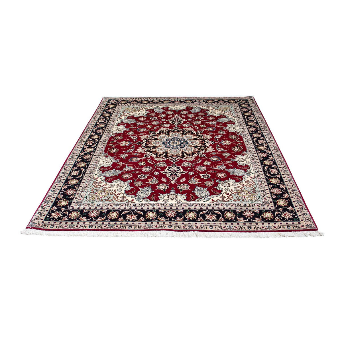 Perzisch tapijt - Tabriz - Royal - 197 x 153 cm - donkerrood