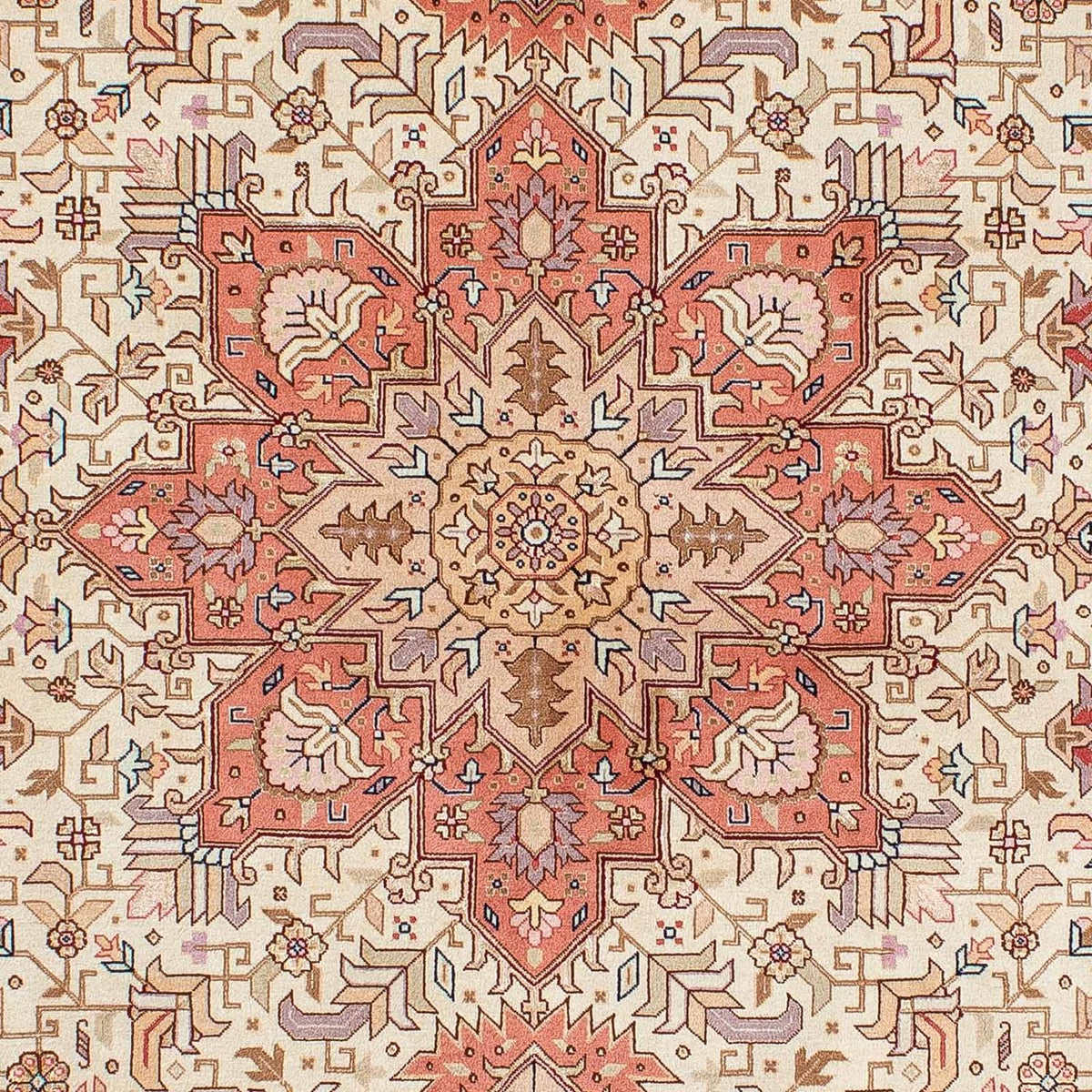 Perzisch tapijt - Tabriz - Royal - 205 x 152 cm - beige