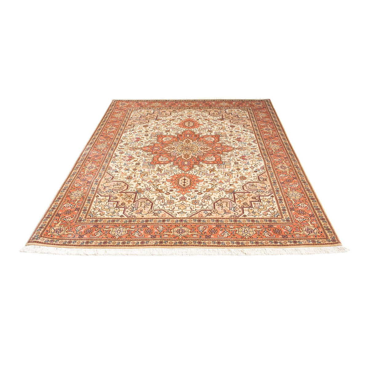 Perzisch tapijt - Tabriz - Royal - 205 x 152 cm - beige