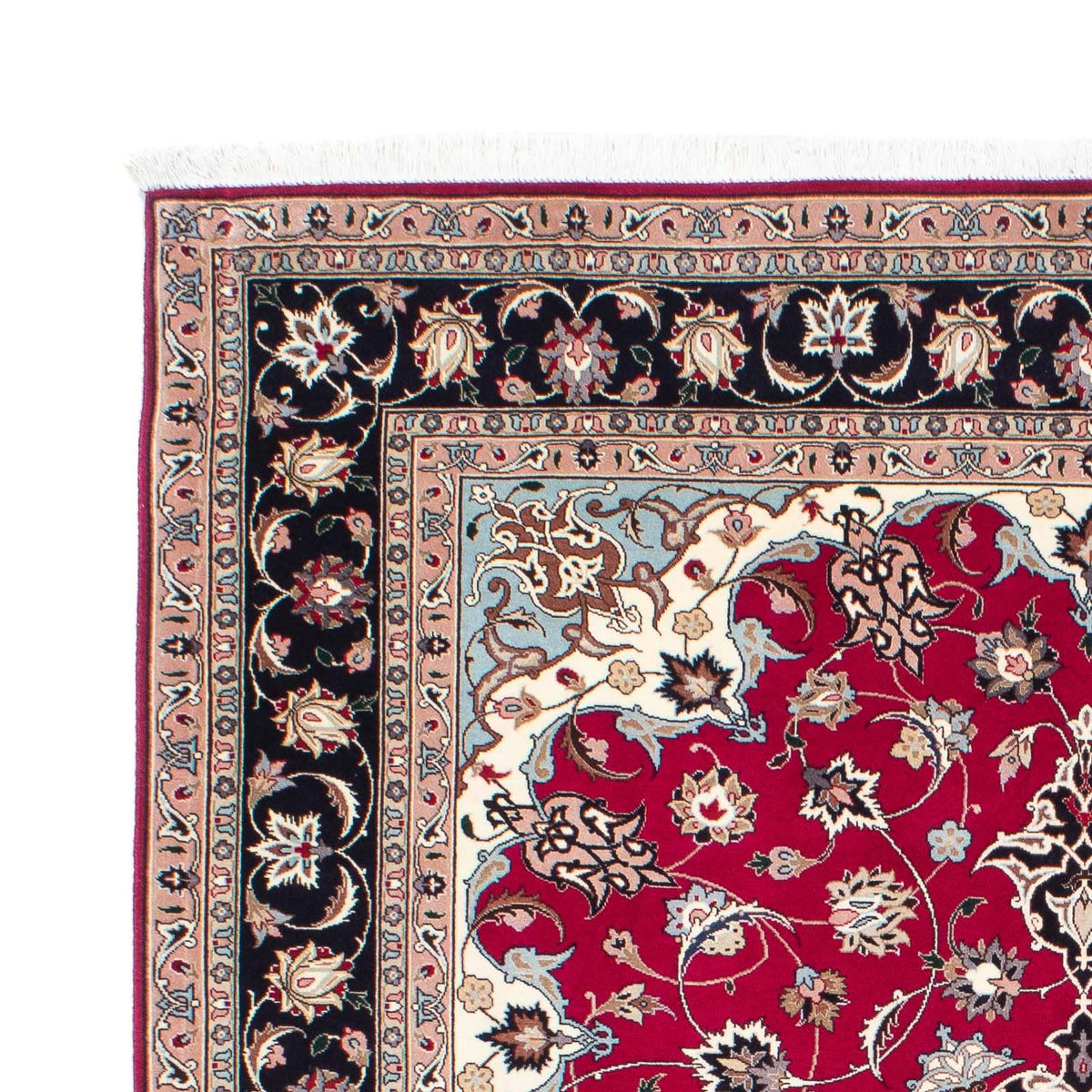 Perzisch tapijt - Tabriz - Royal - 200 x 155 cm - donkerrood