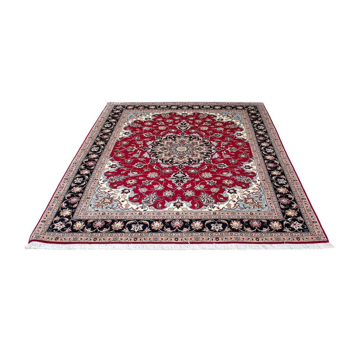 Perzisch tapijt - Tabriz - Royal - 200 x 155 cm - donkerrood