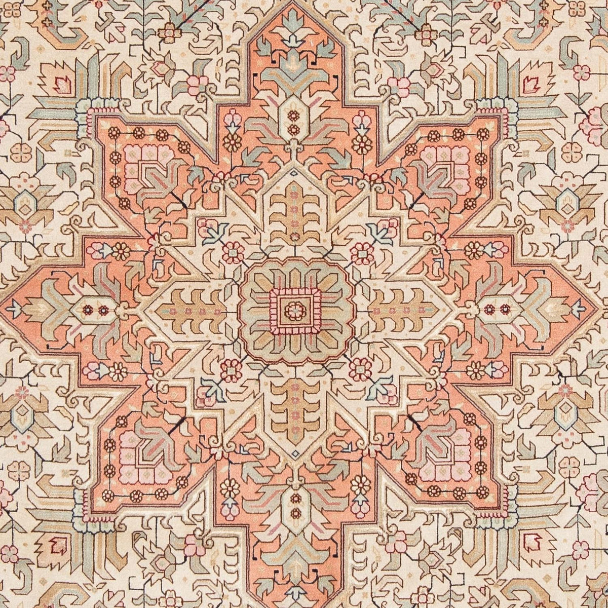 Perzisch tapijt - Tabriz - Royal - 302 x 205 cm - beige