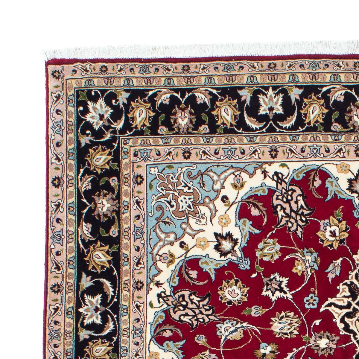 Perzisch tapijt - Tabriz - Royal - 198 x 155 cm - donkerrood