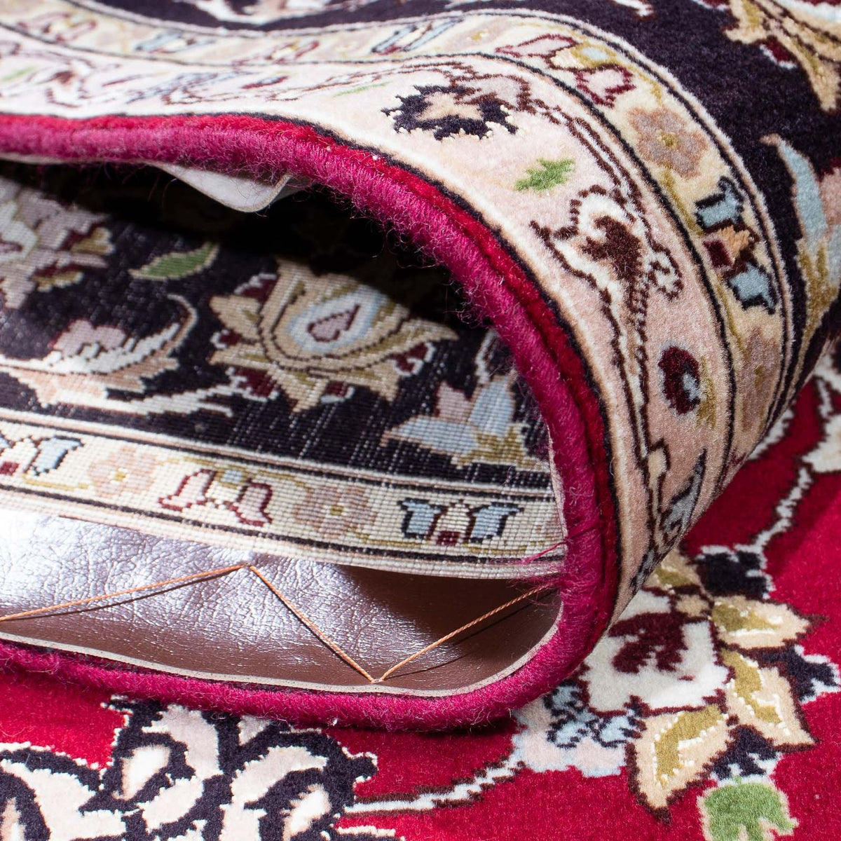 Perzisch tapijt - Tabriz - Royal - 198 x 155 cm - donkerrood