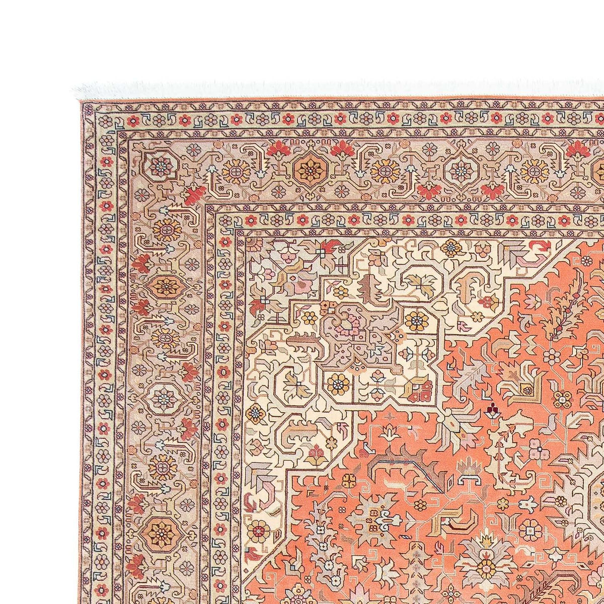Perzisch tapijt - Tabriz - Royal - 302 x 206 cm - licht rood