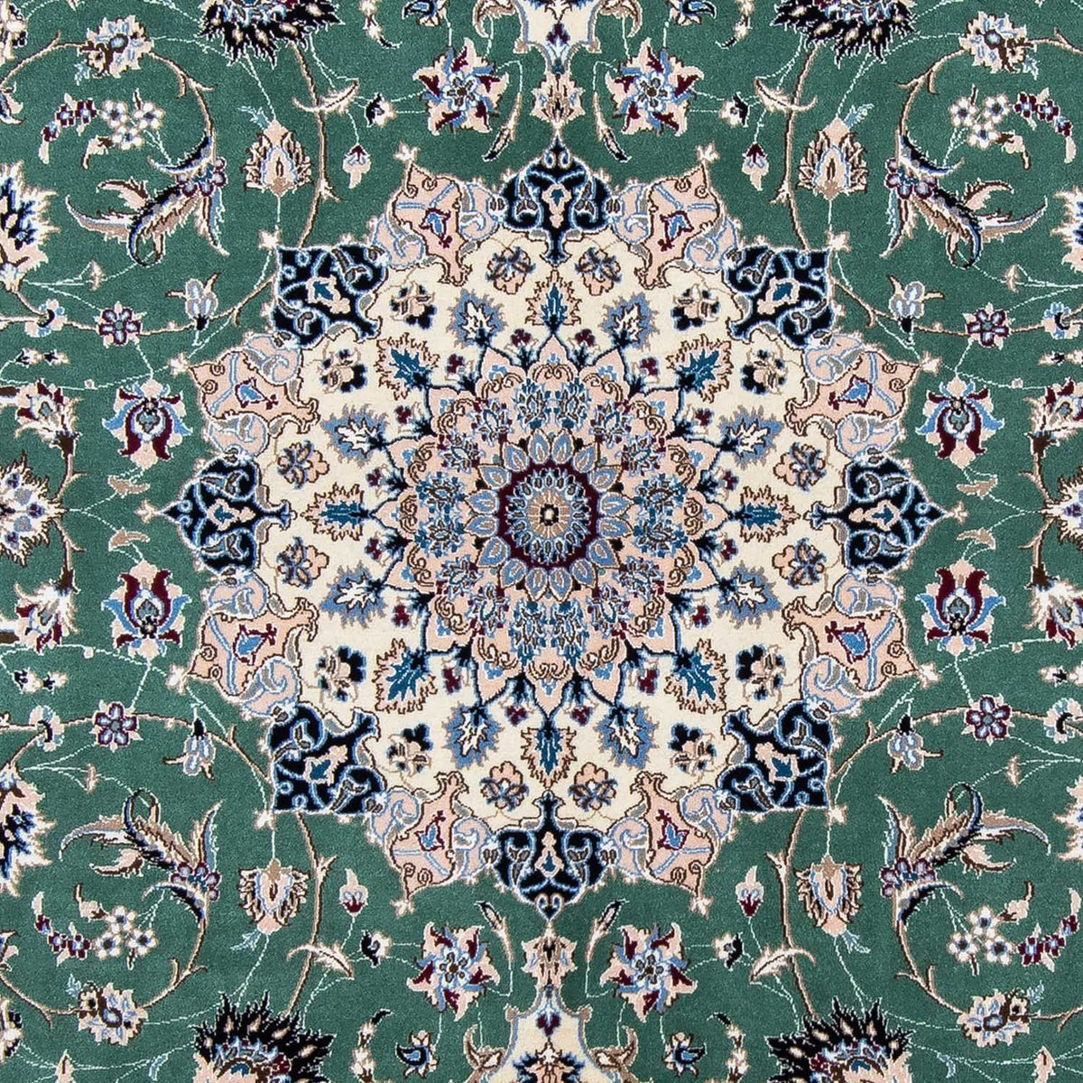 Perzisch tapijt - Nain - Koninklijk - 302 x 200 cm - groen