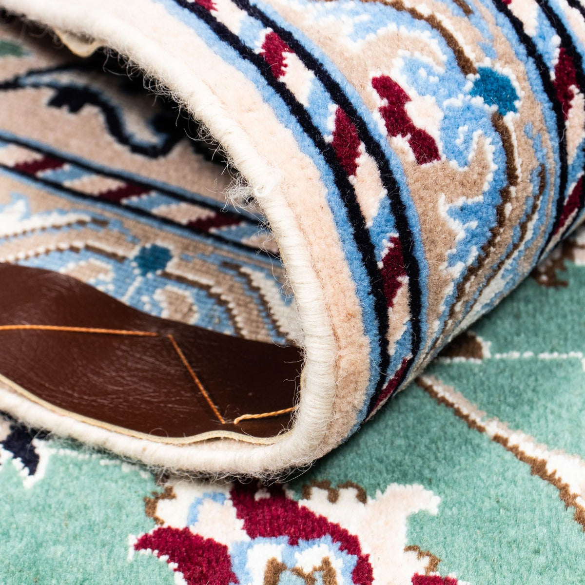 Perzisch tapijt - Nain - Koninklijk - 302 x 200 cm - groen