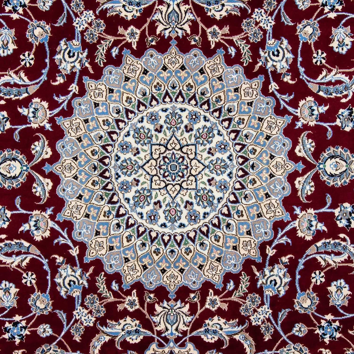 Perzisch tapijt - Nain - Koninklijk - 298 x 206 cm - donkerrood