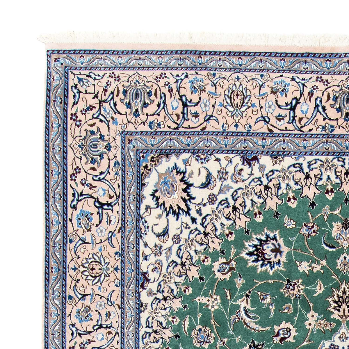 Perzisch tapijt - Nain - Koninklijk - 293 x 198 cm - groen