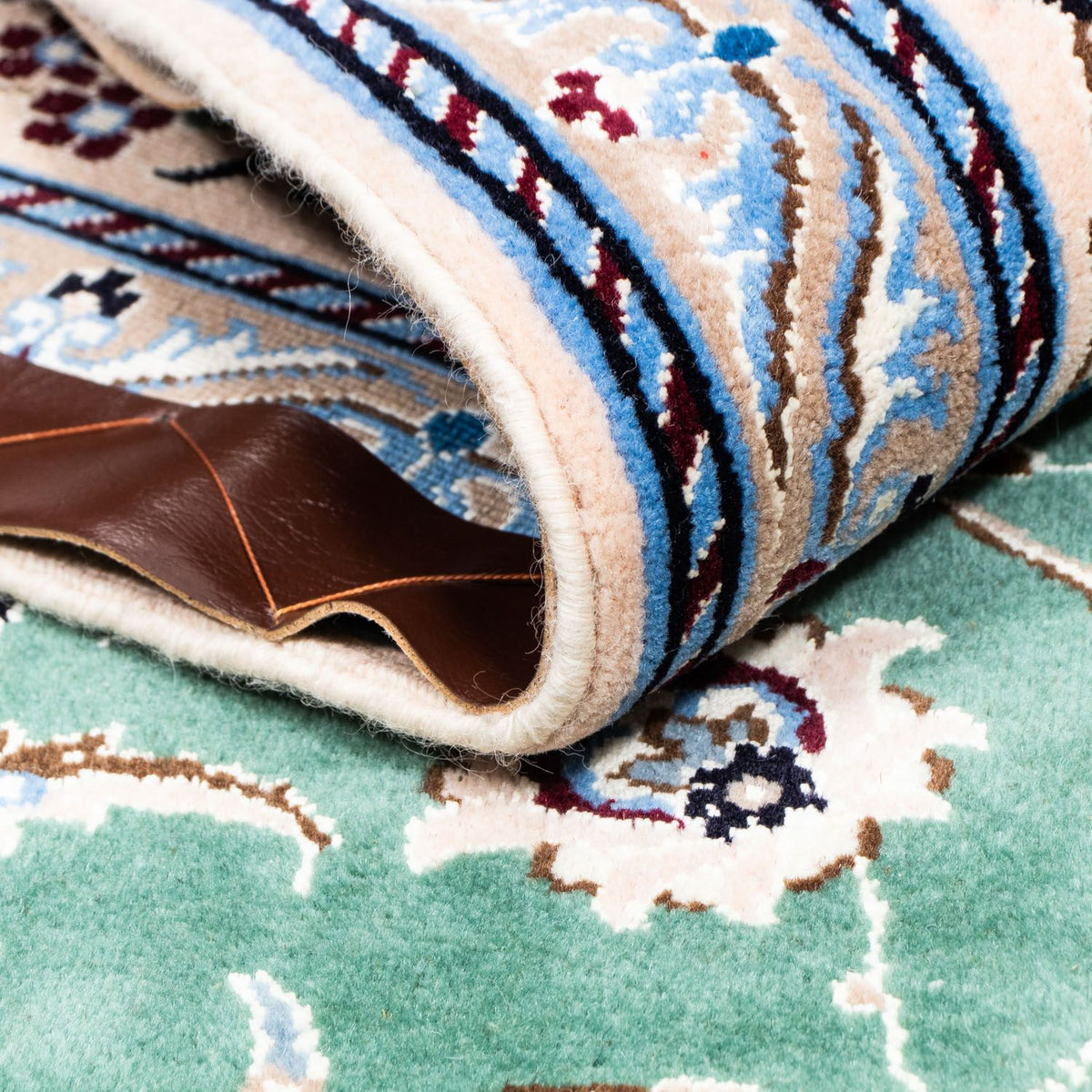 Perzisch tapijt - Nain - Koninklijk - 293 x 198 cm - groen