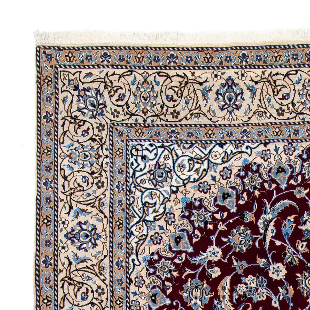 Perzisch tapijt - Nain - Koninklijk - 305 x 204 cm - rood