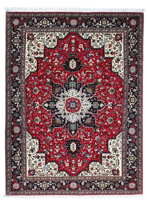Perzisch tapijt - Tabriz - Royal - 212 x 154 cm - donkerrood