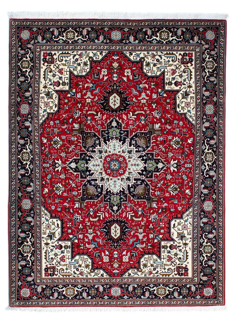 Perzisch tapijt - Tabriz - Royal - 212 x 154 cm - donkerrood