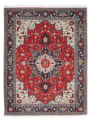 Perzisch tapijt - Tabriz - Royal - 196 x 152 cm - donkerrood