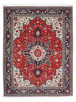 Perzisch tapijt - Tabriz - Royal - 196 x 152 cm - donkerrood