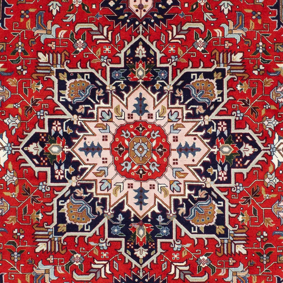 Perzisch tapijt - Tabriz - Royal - 196 x 152 cm - donkerrood