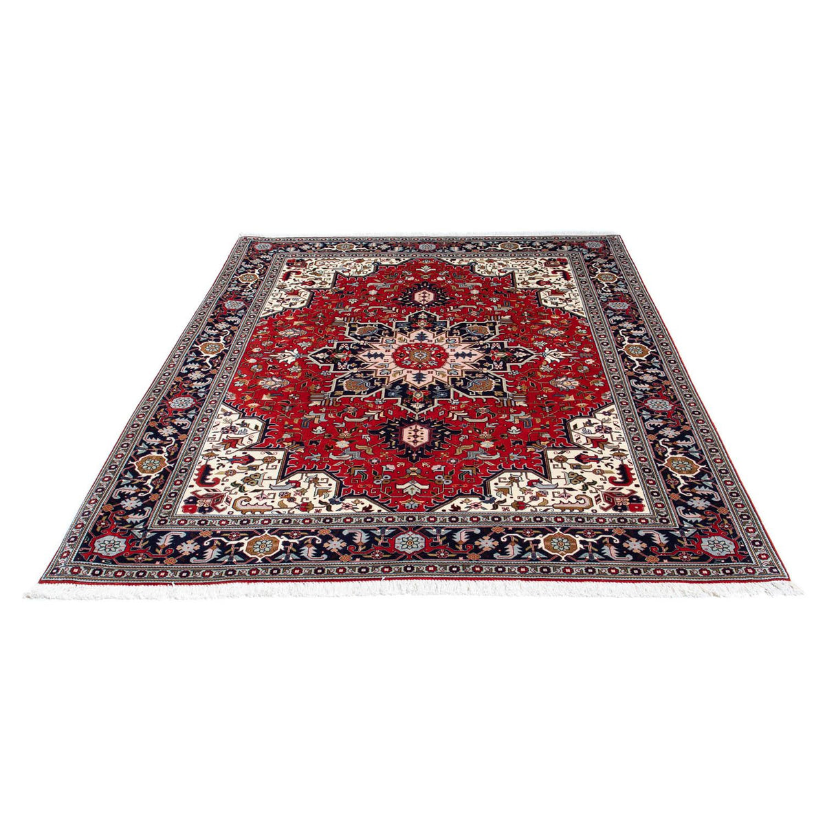Perzisch tapijt - Tabriz - Royal - 196 x 152 cm - donkerrood
