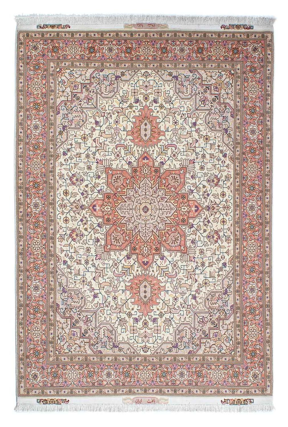 Perzisch tapijt - Tabriz - Royal - 212 x 151 cm - beige