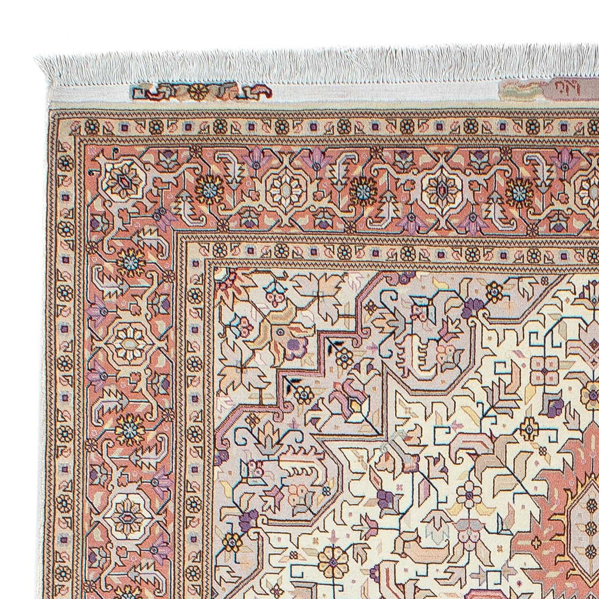 Perzisch tapijt - Tabriz - Royal - 212 x 151 cm - beige
