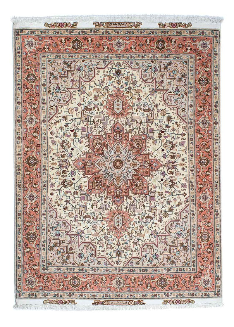 Perzisch tapijt - Tabriz - Royal - 208 x 156 cm - beige