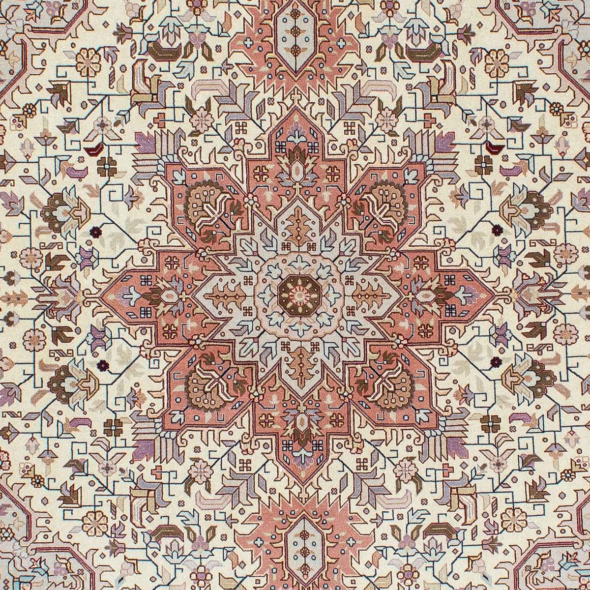 Perzisch tapijt - Tabriz - Royal - 208 x 156 cm - beige