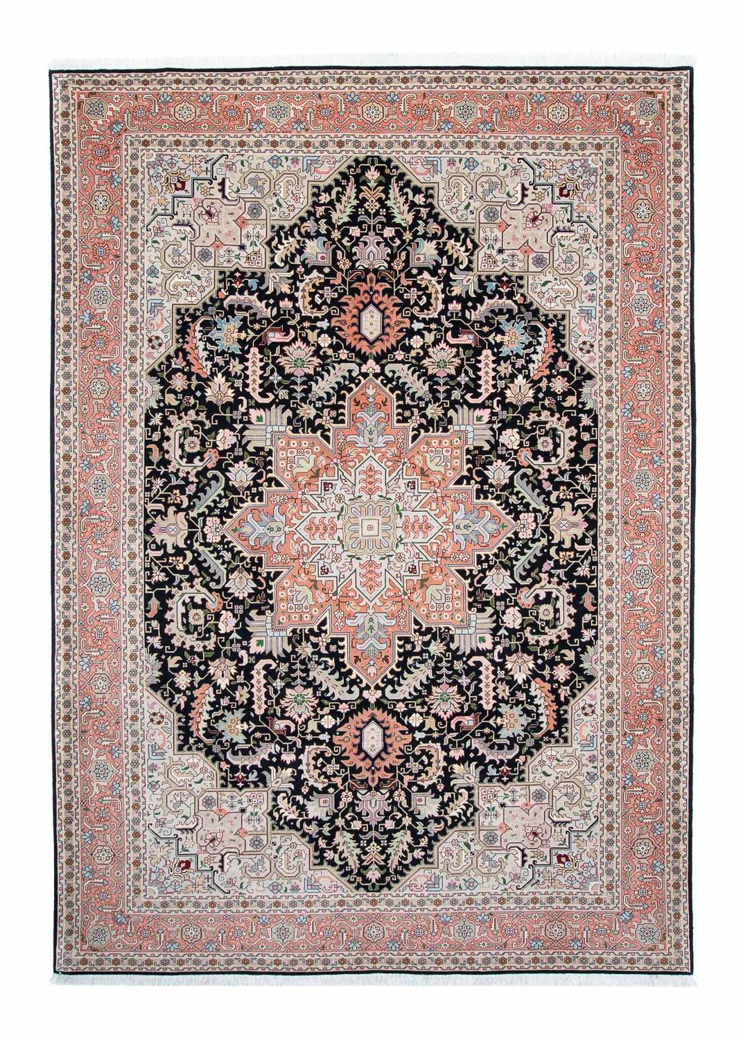 Perzisch tapijt - Tabriz - Royal - 300 x 204 cm - donkerblauw