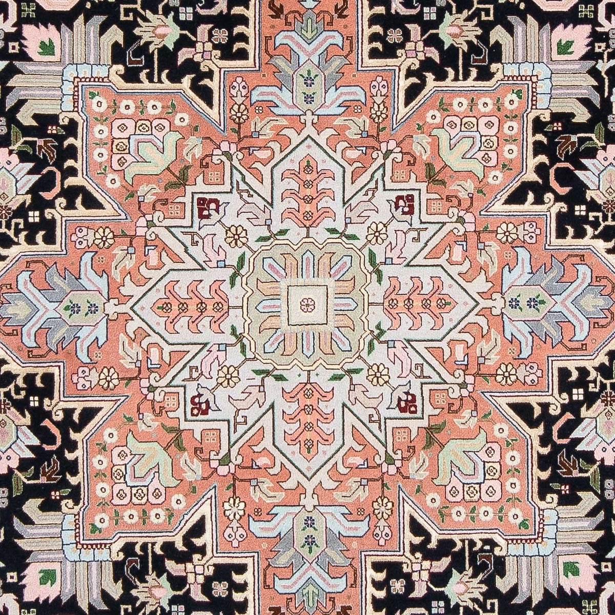 Perzisch tapijt - Tabriz - Royal - 300 x 204 cm - donkerblauw