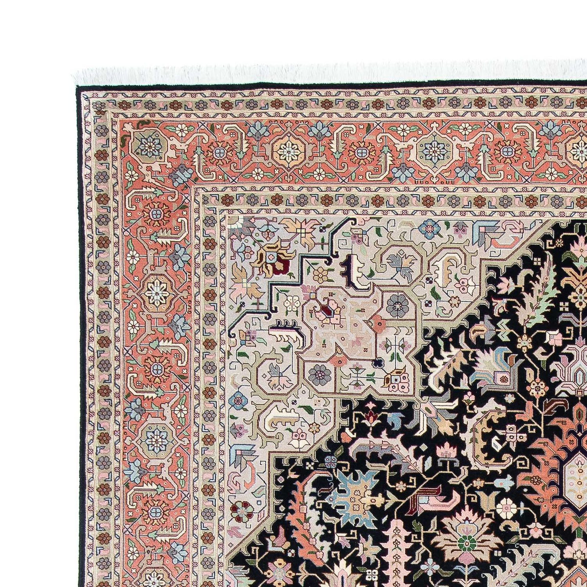 Perzisch tapijt - Tabriz - Royal - 300 x 204 cm - donkerblauw