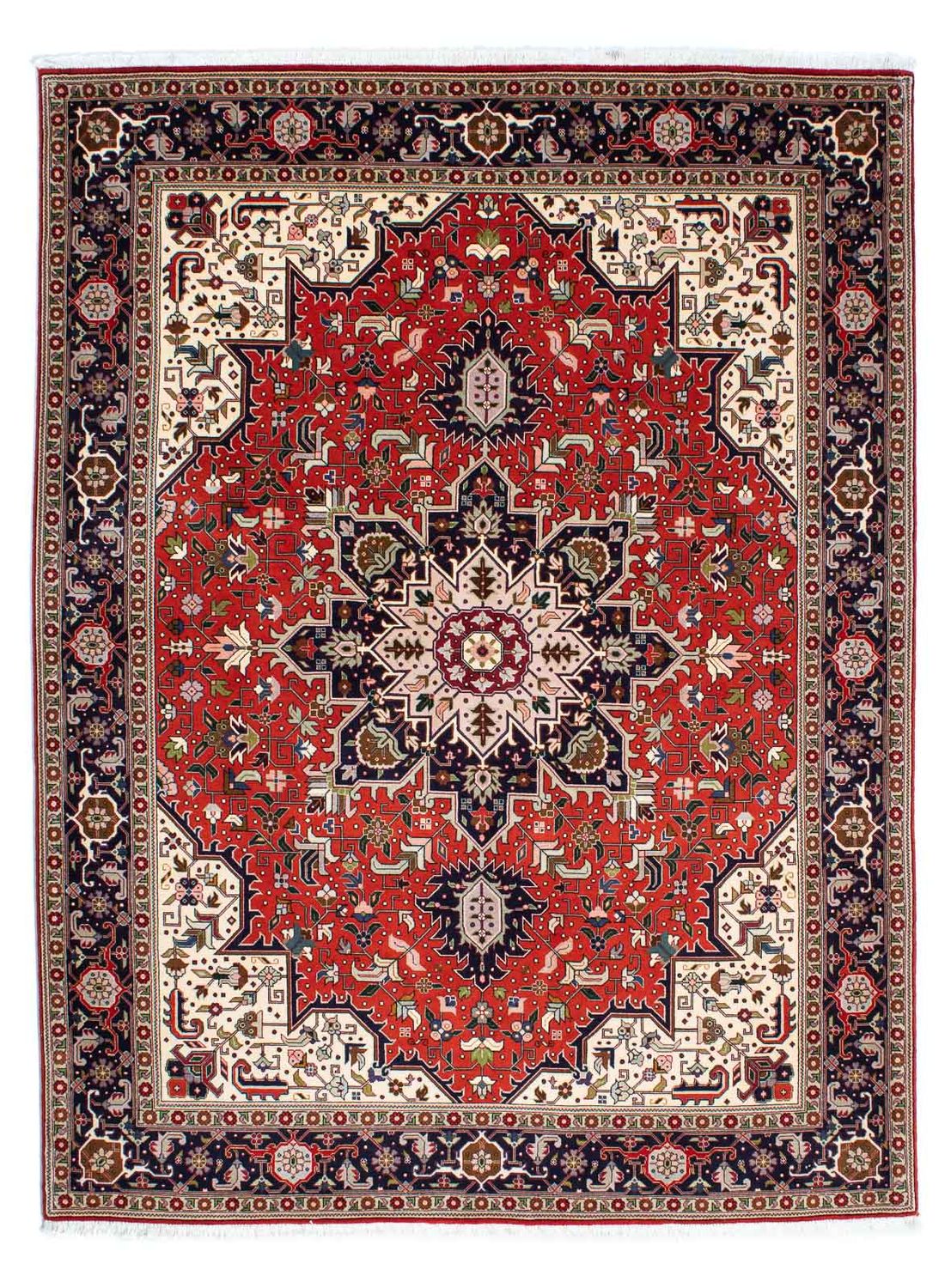 Perzisch tapijt - Tabriz - Royal - 205 x 152 cm - donkerrood